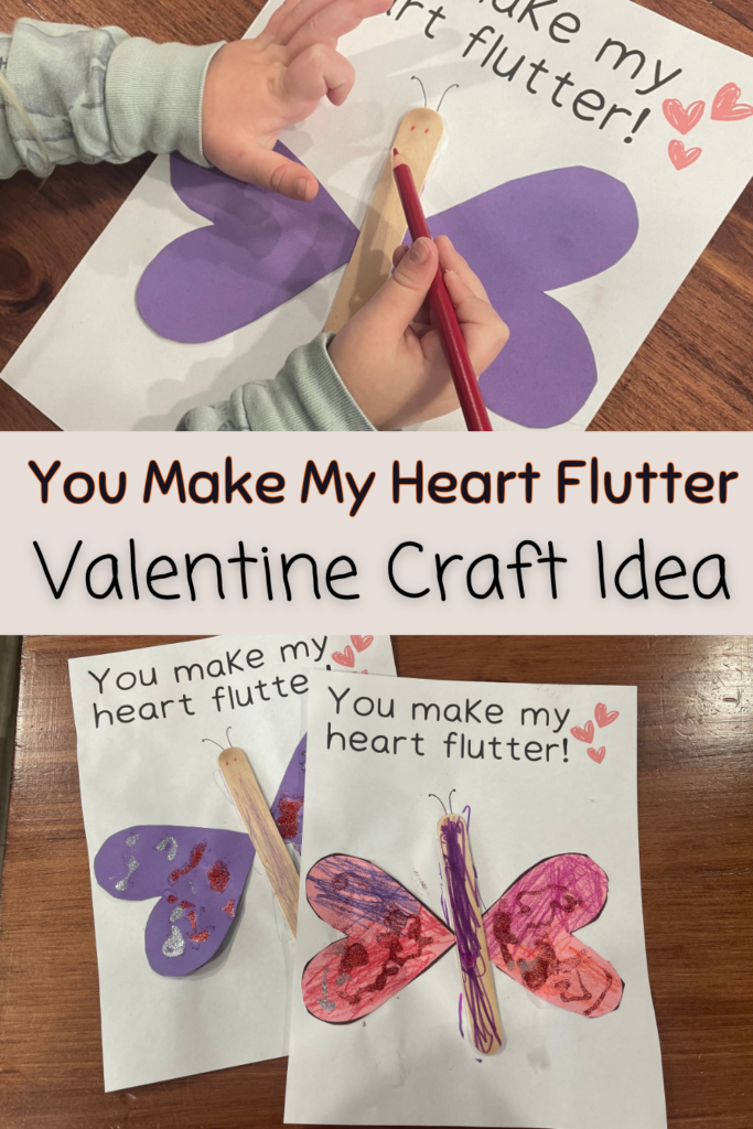You Make My Heart Flutter Craft - Balanced with Babies